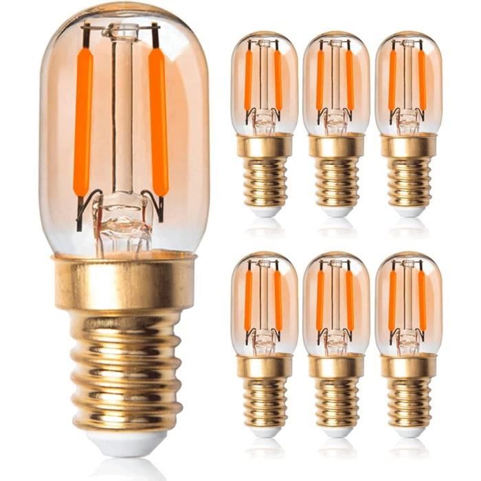 2W E14 T22 Ampoule LED Filament Dimmable, Ambre Glow Candelabra