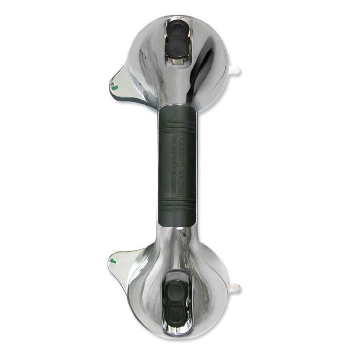 poignee d appui a ventouses indicateur de securite abs couleur chrome achat vente aide a la prehension poignee d appui a ventouses cdiscount