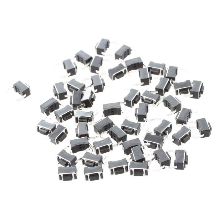 100pcs 3x6x2.5mm Bouton Tactile De Bouton-poussoir De Tact Switch Micro Switch Cms