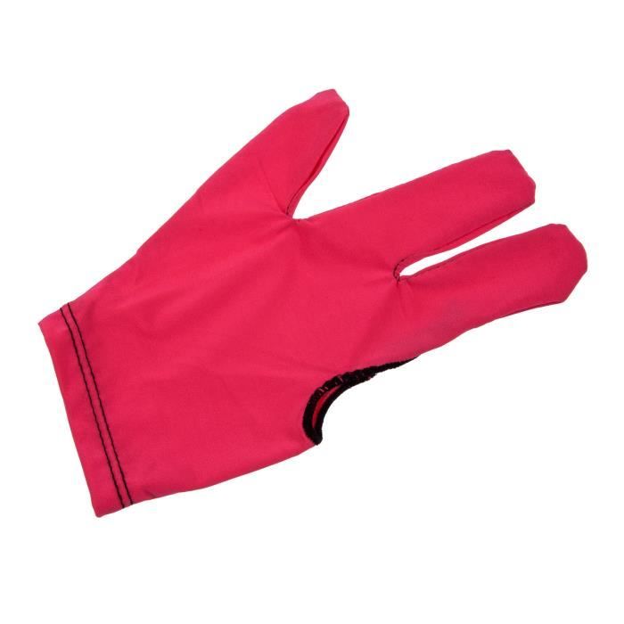 Noir Gant de Billiard de 3 doigts pour Tireurs