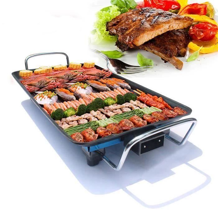 Temspa Plancha Electrique Grill Viande 1500w De Table Barbecue 5