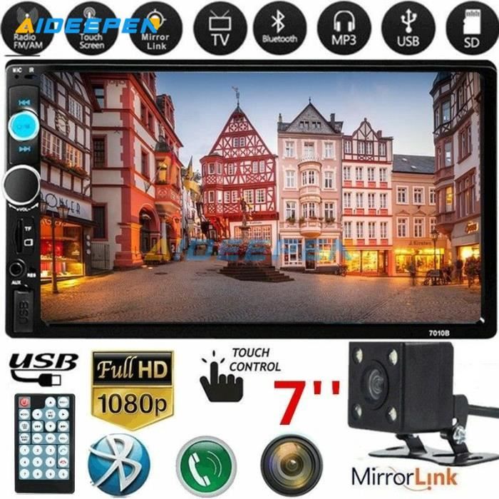 Car Radio Player 7 '' de HD Dans l'écran Dash tactile Bluetooth voiture lecteur FM / MP5 / USB / AUX 2 Din Car Electronics