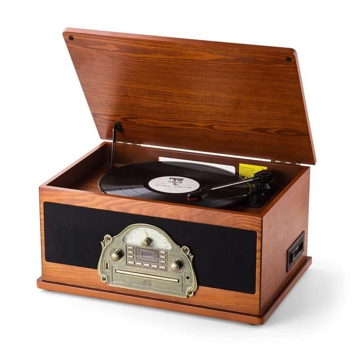 Shuman 7 En 1 Platine Vinyle Vintage Brun Plateau Tournant Lecteur Cd Mp3 Bluetooth Usb Radio Fm Stereo Cassette Fonctio Radio Cd Cassette Avis Et Prix Pas Cher Cdiscount