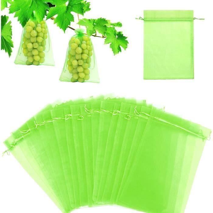 Sacs De Protection Pour Fruits - Lot De 50 Sacs En Maille 250x300 Mm - Protection Contre Oiseaux Et Insectes - Réutilisables