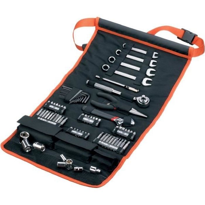Trousse à outils, Canvas Sac à outils avec 5 poches à fermeture éclair, Sac  à roulettes pour outils polyvalent, Idéal pour les artisans électriciens et  la voiture (Noir) : : Bricolage