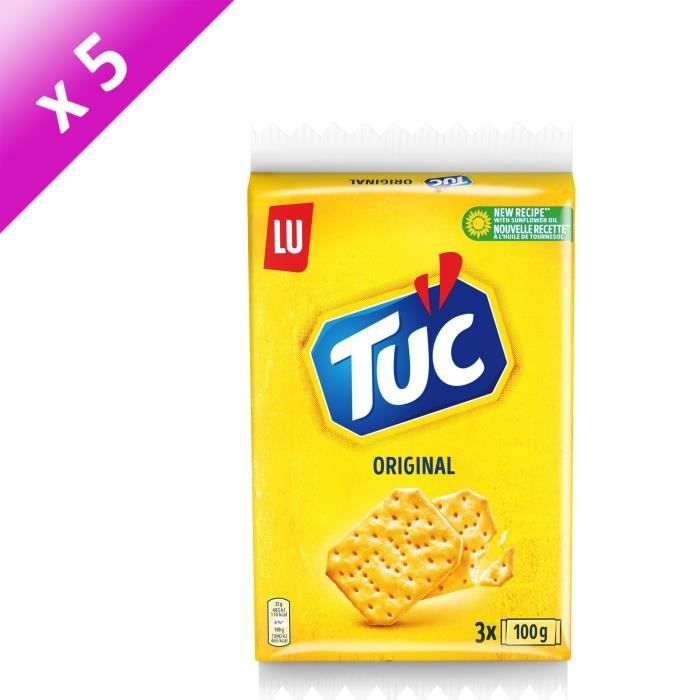 Lot De 5 Tuc Original Triopack 3x100g Cdiscount Au Quotidien