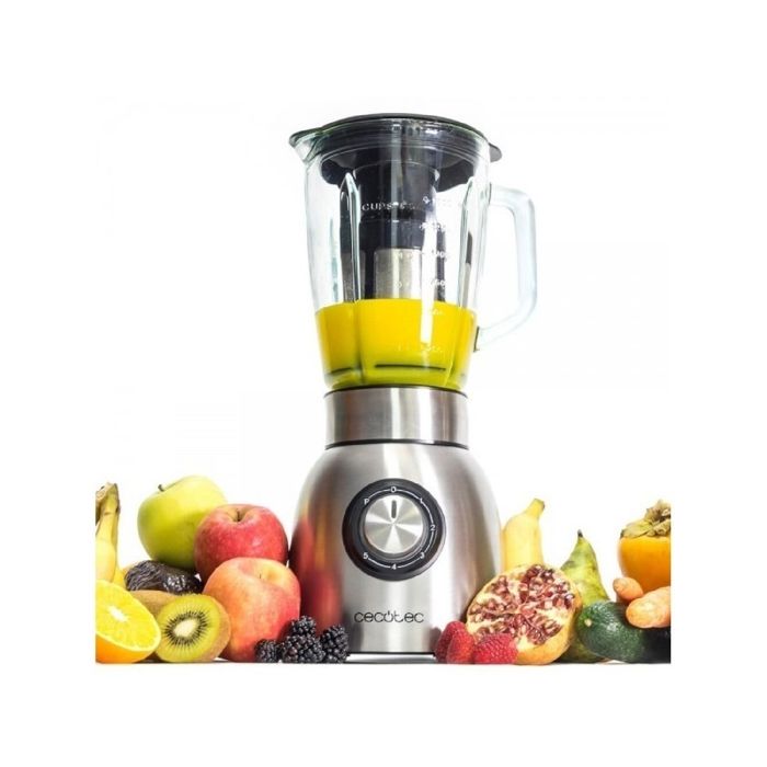 Blender Cecotec Power Titanium 1800W - Verre Thermorésistant, Lames Titane, Programmes Automatiques