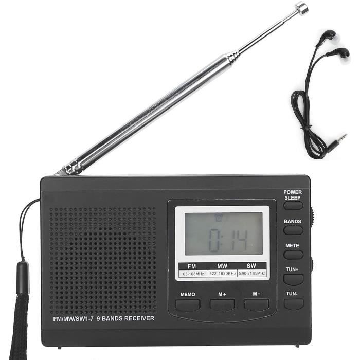 Mini Radio Portable FM Stéréo Haute Sensibilité Avec écran