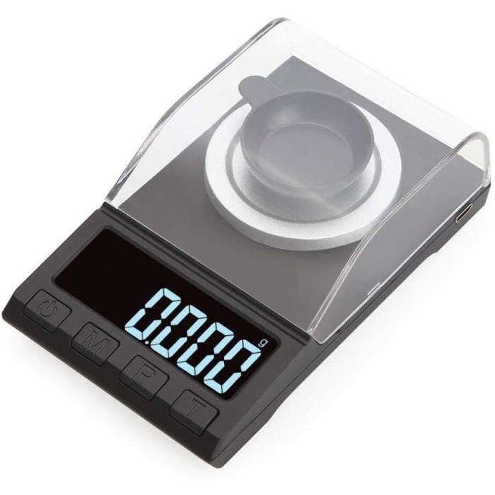 Balance Numérique De Précision 0,001g - Capacité 20g, Plateau 50mm - Pour Diamants, Labo, Pesée Milligramme