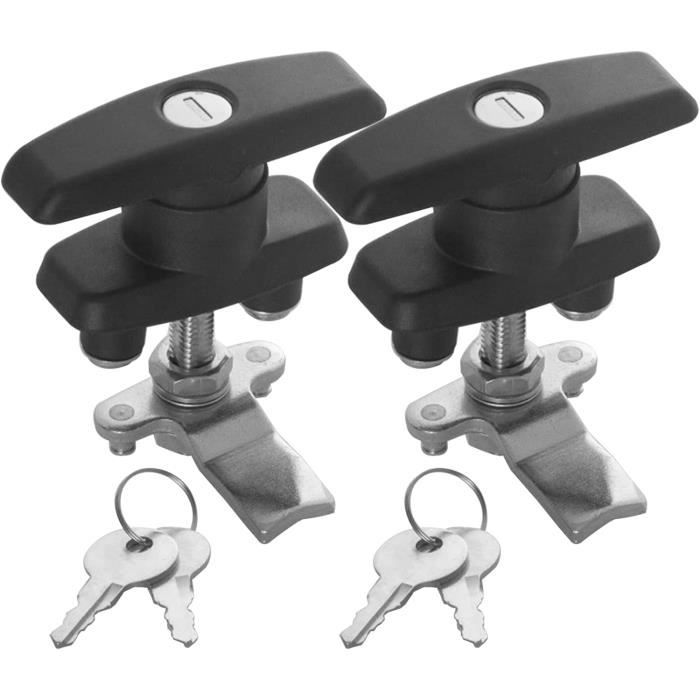 Lot de 2 serrures Trimax THP2XL porte de remorque - Roulottes Lupien Lot de 2 serrures Trimax THP2XL porte de remorque - Roulottes Lupien