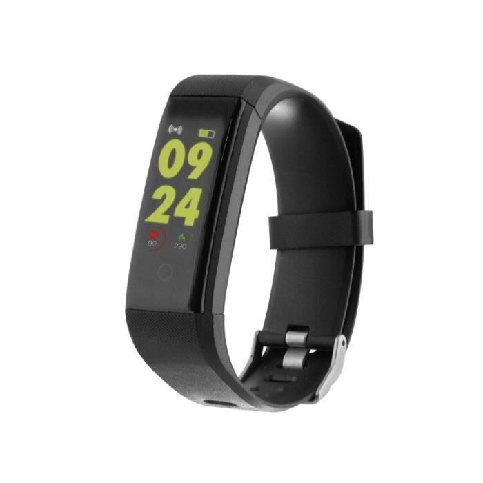 Bracelet d'activités Contact 0,96' Bluetooth 80 mAh Noir