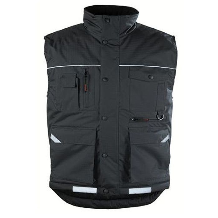 gilet sans manches multipoches coverguard ripstop. - noir - 3xl xxxl