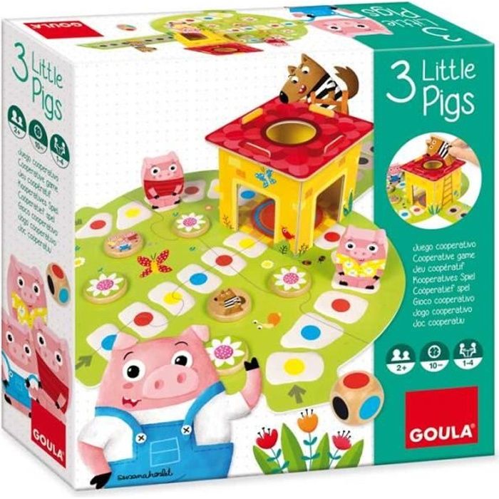 Jeu de société - DISET - Le jeu des 3 petits cochons - Age 6 ans - Enfant - Mixte