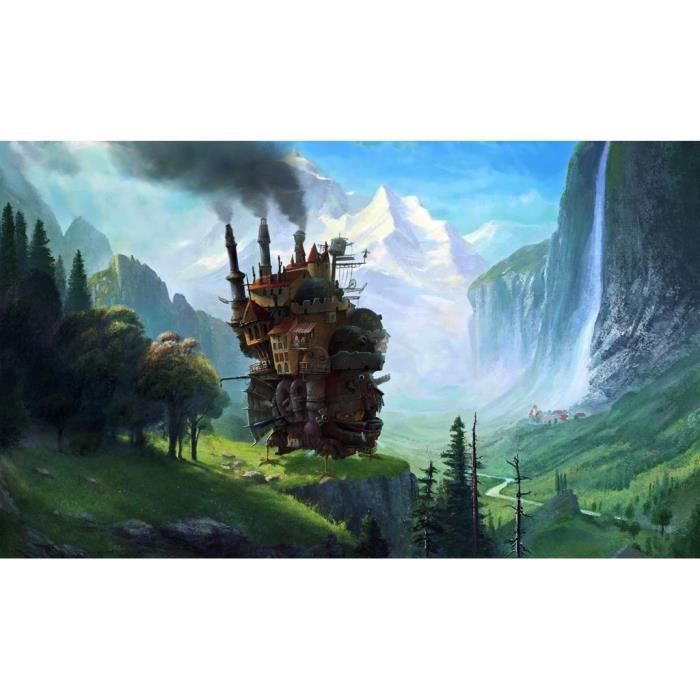 Poster Affiche Le Chateau Ambulant Hayao Miyazaki Manga Anime 31cm X 52cm Achat Vente Affiche Poster Cdiscount
