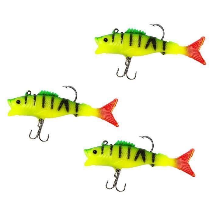 Leurres De Pêche En Forme De Poisson - Appâts En Plastique Créatifs - Pour Carpe, Bar, Truite - Accessoire Réutilisable