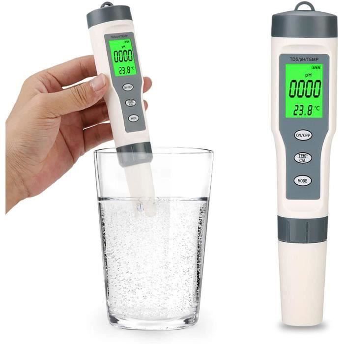 Mesure-controle,Testeur de qualité de l'eau 10 en 1, testeur de  PH-EC-TDS-salinité-thermomètre, multi-paramètres- 5 in 1 Type1 - Cdiscount  Jardin