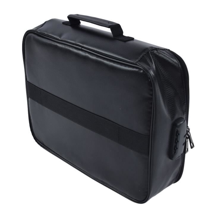 Sac à Documents Ignifuge Avec Serrure - Coffre-Fort Portable Pour Passeport Et Valeurs
