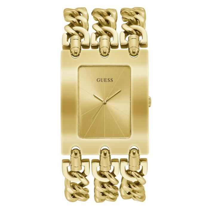 Montre femme hotsell rectangulaire guess
