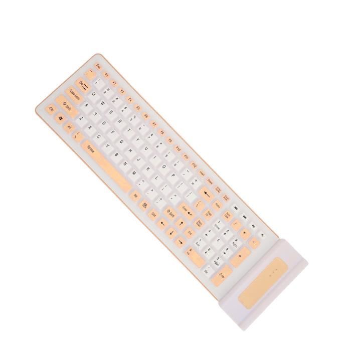 Protège-clavier Silicone étanche 2 Pièces - Compatible Clavier Dell KBP, Fin, Antidérapant - Protection Contre éclaboussures, Poussière, Saleté - 5