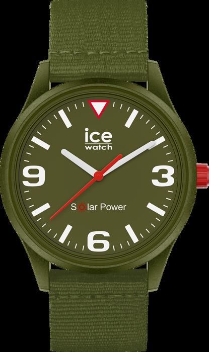 ice watch - montre mixte - quartz - analogique - bracelet tissu vert - 020060