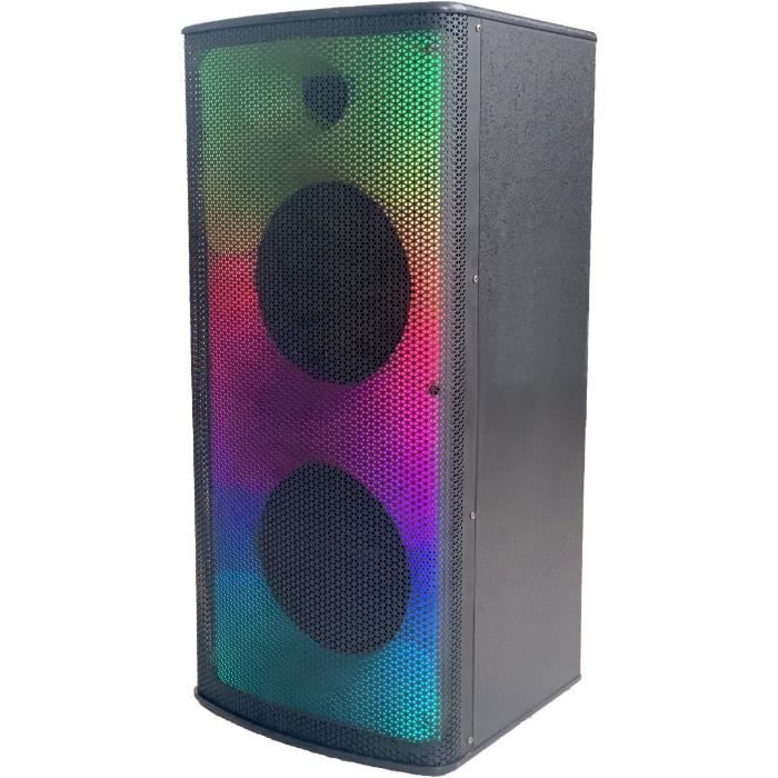 INOVALLEY MS05XXL - Enceinte lumineuse karaoké Bluetooth 800W - 7 modes lumineux LED - Radio FM,USB,