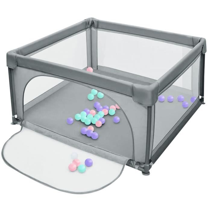 Meilleurs prix pour Parc pour bébé pliable JEOBEST avec grille de protection antidérapante et 50 balles de clôture