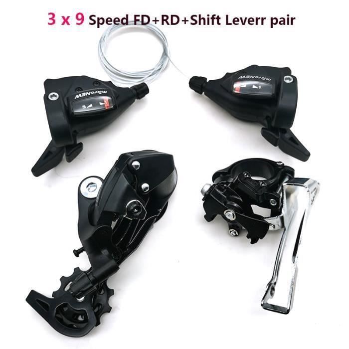 Kit derailleur avant et arriere pour VTT KIMISS Type kit 3x9 Noir Cdiscount Sport