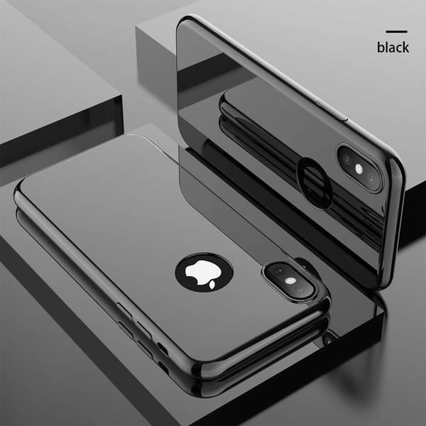 coque integrale pour apple iphone 7 miroir noir av