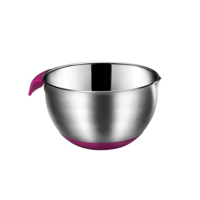 Set De 3 Bols à Mixer En Acier Inoxydable 5FIVE - 1L, 2.3L, 3L - Gris