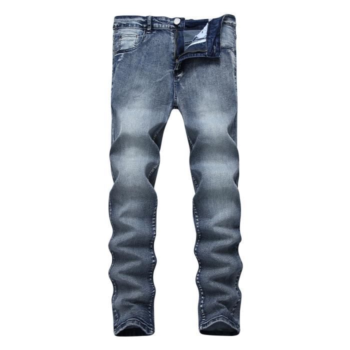 Pantalon homme Sasaquoy Tendance de la mode Jeans Slim Fit