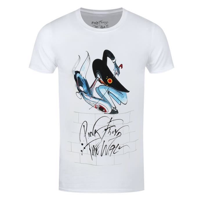 T shirt Pink Floyd The Wall Teacher Homme Blanc