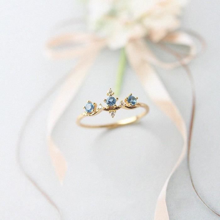 Bague En Opale De Feu Et Zircons - Taille 57, Style Dôme - Anneau De Luxe