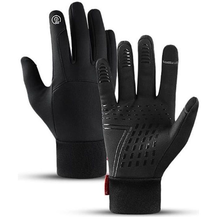 Gants d'hiver pour écran tactile, gants chauds antidérapants