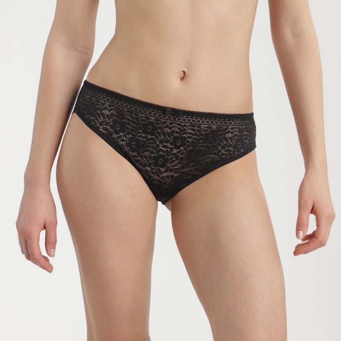 Slip dim noir femme online