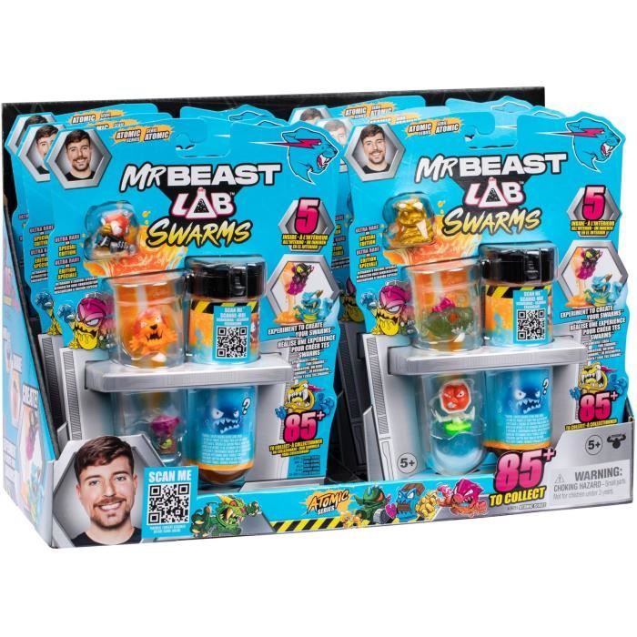 Pack de 5 minis figurines MRBEAST LAB SWARMS ATOMIC Dès