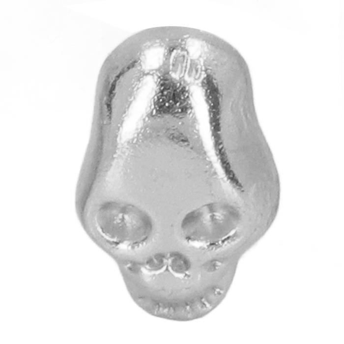 ULTNICE Skull Bead Accessories - 10 Perles TêTe De Mort En Alliage Argenté Pour Fabrication De Bijoux IdéAl Pour Bracelets Et Colliers ULTNICE Skull Bead Accessories - 10 Perles TêTe De Mort En Alliage Argenté Pour Fabrication De Bijoux IdéAl Pour Bracelets Et Colliers