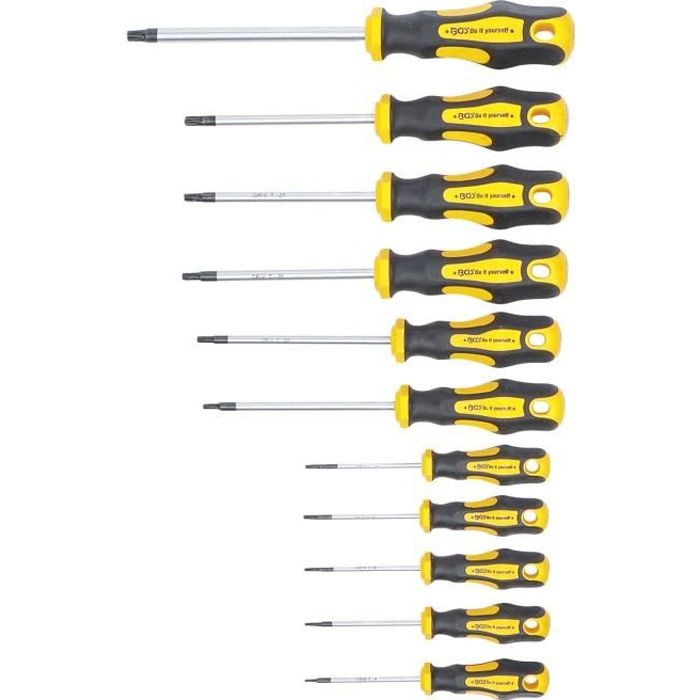 Jeu de tournevis de précision +/- Torx et spécial 11 pièces TACTIX