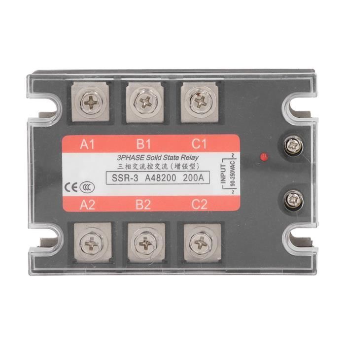 GSR2-1 Relais Statique SSR Rail DIN Monophasé Avec Dissipateur