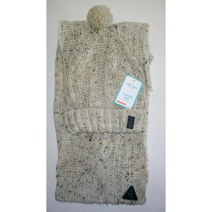 Ensemble Bonnet 56 Cm Et Echarpe Orchestra Cdiscount Pret A Porter