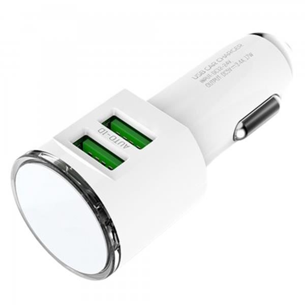 OuiSmart® Chargeur de voiture 2 Ports USB, 3.4A 17W Charge Rapide