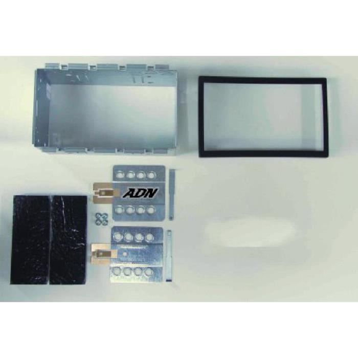 Autoradio Kit de montage 2-din SEAT LEON 05-10 Câble d'installation Cadre Noir