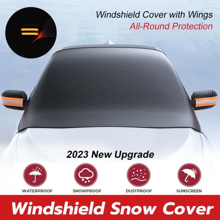 Couverture de neige magnétique de voiture pare-brise avant hiver