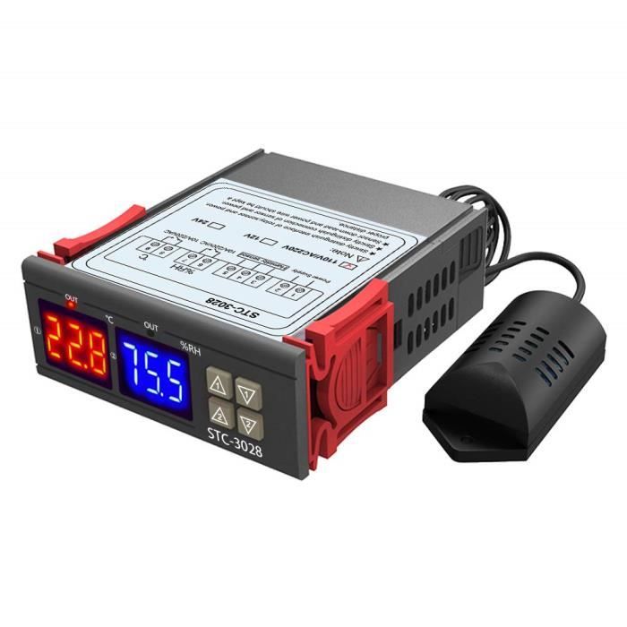 24V Sonde gazechimp STC-3028 Controleur de Temperature Thermostat Regulateur 