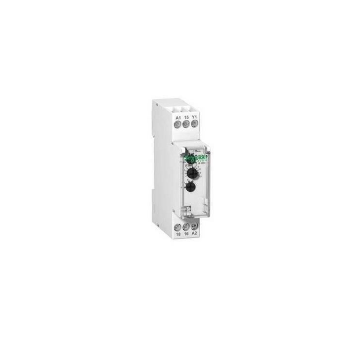 mini relais horaire GRT8-B1 AC//DC 12 V ~ 240 V avec affichage LED type rail DIN. Relais multifonctions mini relais de mise hors tension