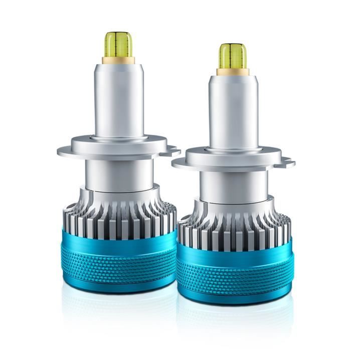 Voiture 360 LED Phare Ampoule Brouillard ÉClairage Turbo Mini Lampe H7 100W  32000LM 6000K 10-32V (H7) - Cdiscount Maison