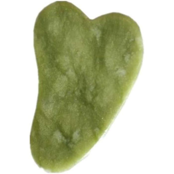 Lot Rouleau De Jade + Pierre De Jade Pour Massage Visage - 100% Jade De Xiuyan - Neuf
