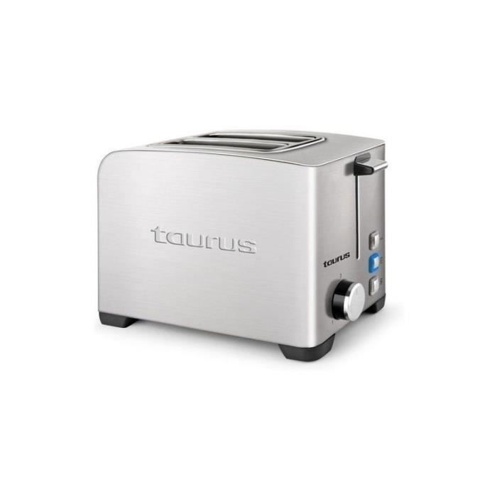 Grille-pain Taurus Mytoast II Legend de 850W, 2 fentes, 3 fonctions, 7 niveaux, éclairage LED