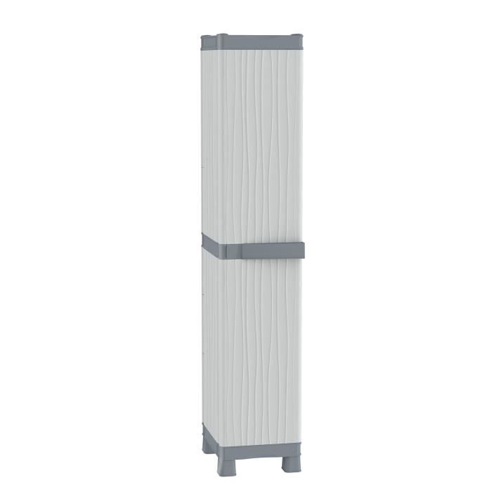 terry base armoire haute à colonne en plastique tuttopiani 2350 ruw, gris, 35 x 43,8 x 181,8 cm