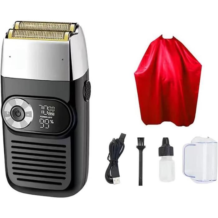 Rasoir électrique à double tête 2 en 1 pour femme, étanche IPX7, rasoir à cheveux rechargeable pour le corps, le visage, utilisation humide et sèche