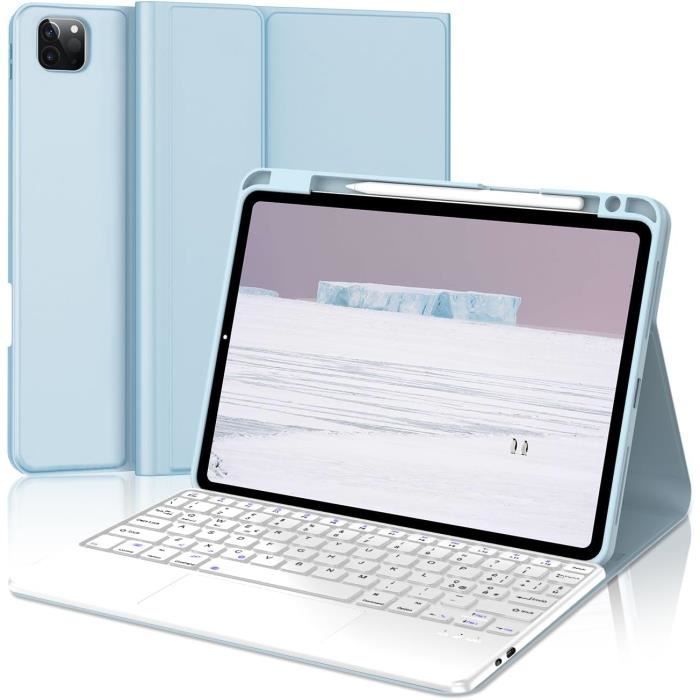 Étui IPad Pro 11" Transparent Rose - Porte-Stylo, Protection Antichoc, Veille Automatique - 10